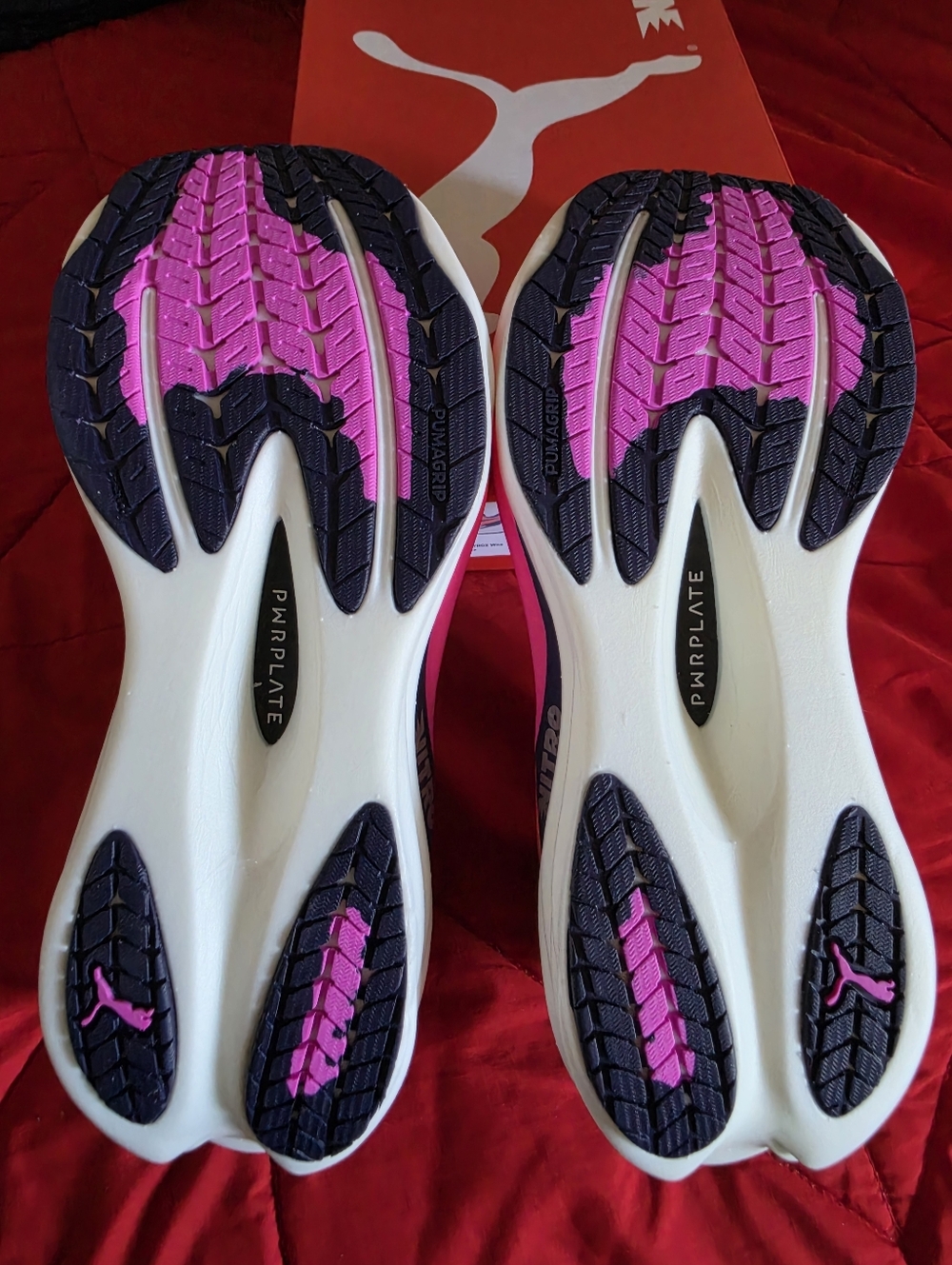 Puma FIRE! NIB! x HIROX Deviate Nitro 4 in Pure Pink Puma White. Sz 6. R2S!! - Picture 13 of 15